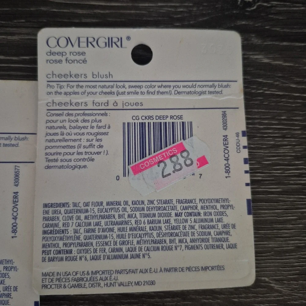 2 NOS CoverGirl CHEEKERS - 166 DEEP ROSE Discontinued